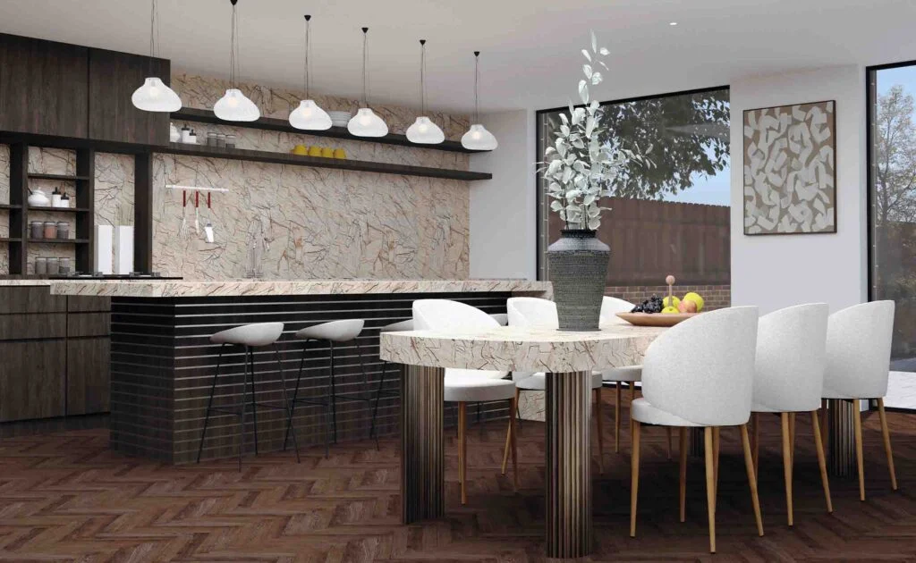 Eclectically Styled Kitchen Extension Design - Ribbon House