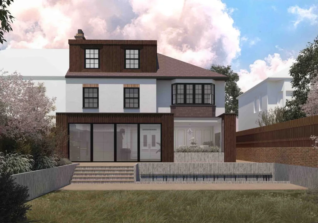 Fluted Composite Cladding Kitchen Extension & Loft Dormer Conversion - Flow House