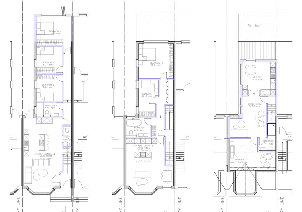 Planning Drawings for Flat Conversion - Petite House