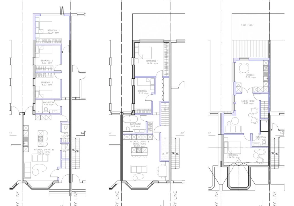 Planning Drawings for Flat Conversion - Petite House