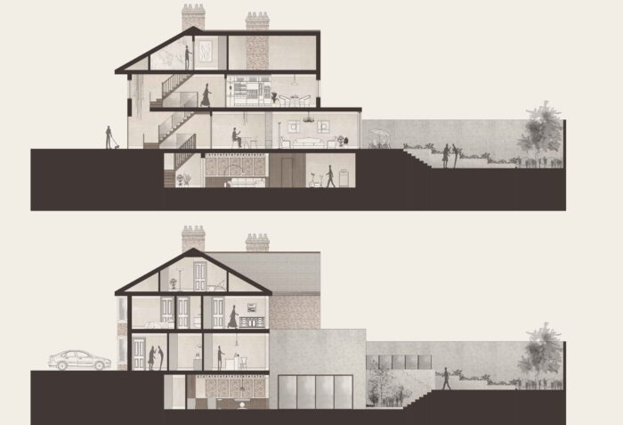 Home Extension Section Example - Monument House