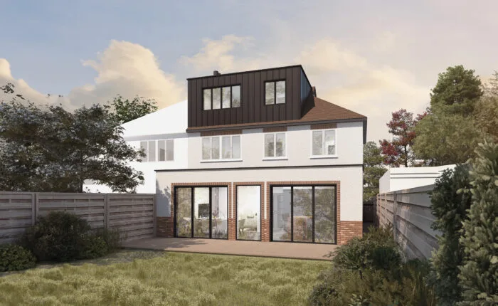 Ground Floor Extension & Loft Conversion with Different Materials - Scarlet House