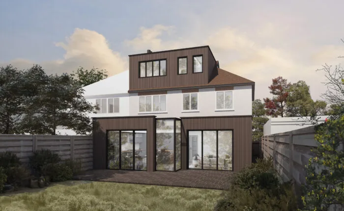 Contemporary 3 Metre Rear Extension - Scarlet House - Option 2, Householder Planning Permission